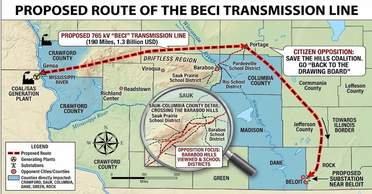 1900 Miles Of Transmission Lines Proposed For Southcentral Wisconsin