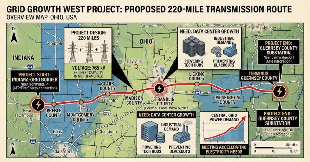 Grid Growth West Plan Proposes Massive High-Voltage Power Lines Across Ohio